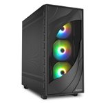 Sharkoon PC Gehäuse Rebel C80M RGB ATX schwarz