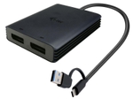 I-TEC USB-A/USB-C Dual 4K/60Hz DisplayPort Video Adapter
