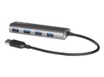 I-TEC USB-A Metal Charging HUB 4 Port mit externem Netzadapter