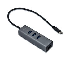 I-TEC USB-C Metal 3-Port Hub mit Gigabit Ethernet Adapter