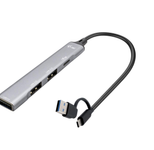 I-TEC USB-A/USB-C Metal Hub 4 Port