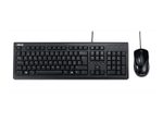 ASUS U2000 Tastatur-und-Maus-Set, Schwarz