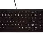 Active Key AK-CB7000F Hygiene-Tastatur - QWERTZ Deutsch - Schwarz