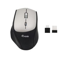 Equip kabellose Maus mit Dual Connect USB-A/C - Schwarz
