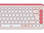 Logitech POP Icon Combo Tastatur Maus enthalten Universal Bluetooth QWERTZ Deutsch Pink, Weiß