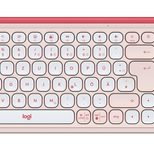 Logitech POP Icon Combo Tastatur Maus enthalten Universal Bluetooth QWERTZ Deutsch Pink, Weiß