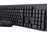 Trust TKM-360 Stilles kabelloses Tastatur-Maus-Set - Schwarz DE