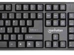Manhattan Wireless Tastatur-und-Maus-Set - QWERTZ Deutsch - Schwarz