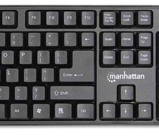 Manhattan Wireless Tastatur-und-Maus-Set - QWERTZ Deutsch - Schwarz