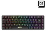 Sharkoon PureWriter W65 Tastatur Kailh Red - DE Layout, Schwarz