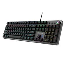 MSI FORGE GK310 RED DE Tastatur Gaming USB QWERTZ Deutsch Schwarz