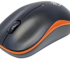 Manhattan Success kabellose Maus- Schwarz/Orange