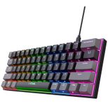 Trust GXT 867 Acira 60 % mechanische Mini-Gaming-Tastatur, DE Layout