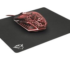 Trust Gaming GXT 783 Izza Gamer-Maus und Mauspad - Schwarz