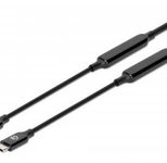 Manhattan USB-C to USB-C Kabel 5 m, Schwarz