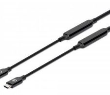 Manhattan USB-C to USB-C Kabel 5 m, Schwarz