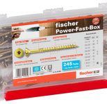 fischer Holzschrauben Sortiment PowerFast-Box FPF 245-teilig