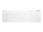 CHERRY AK-C8112F kabellose Hygienetastatur - Deutsch - Weiß