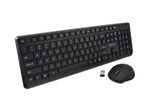 V7 CKW350US kabelloses Tastatur- und Maus-Set - QWERTY US - schwarz