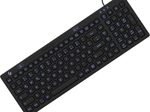 KeySonic KSK-6031INEL kabelgebundene Hygienetastatur - QWERTZ DE - schwarz
