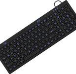 KeySonic KSK-6031INEL kabelgebundene Hygienetastatur - QWERTZ DE - schwarz