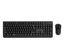 Rapoo X1700 kabelloses Desktop-Set QWERTZ - Deutsch - Schwarz