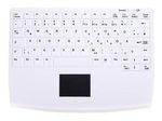 Active Key AK-4450 Hygiene-Tastatur mit Touchpad - QWERTZ Deutsch - Weiß