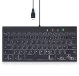 Perixx PERIBOARD-429 kabelgebundene Mini- Tastatur - QWERTZ DE - schwarz