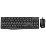 InLine Basic Desktop II, kabelgebundenes Tastatur-Maus Set, schwarz