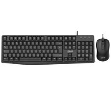 InLine Basic Desktop II, kabelgebundenes Tastatur-Maus Set, schwarz