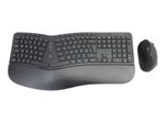Conceptronic ORAZIO ERGO Set aus ergonomischer Tastatur und vertikaler Maus, QWERTZ deutsch, schwarz