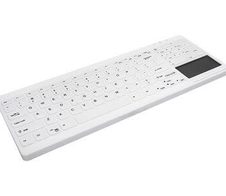 Active Key MedicalKey AK-C7412F Tastatur mit Touchpad - QWERTZ Deutsch - Weiß