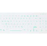 Active Key AK-CB7012 Hygiene Tastatur mit Beleuchtung - QWERTZ Deutsch - Weiß