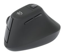 Manhattan Vertikale Ergonomische Kabellose Maus - schwarz