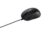 ASUS MU101C Blue Ray Silent kabelgebundene Maus, Schwarz