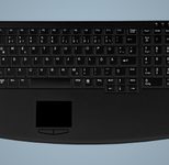 Active Key AK-7410-G Tastatur - PS/2 - Deutsch - Schwarz