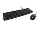 Equip 245200 Tastatur Maus Set USB QWERTZ Deutsch Schwarz