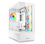 Sharkoon PC Gehäuse AK6 RGB White ATX weiß