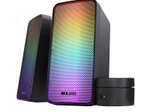 Trust Gaming GXT 611 Wezz Beleuchtetes 2.0 RGB-Lautsprecherset - Schwarz