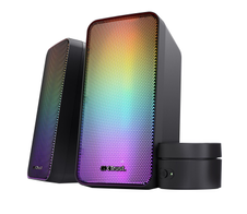 Trust Gaming GXT 611 Wezz Beleuchtetes 2.0 RGB-Lautsprecherset - Schwarz