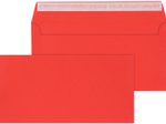 ÖKI Briefumschlag rot DIN lang ohne Fenster haftklebend 25 St.