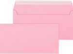 ÖKI Briefumschlag pink DIN lang ohne Fenster haftklebend 25 St.