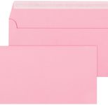 ÖKI Briefumschlag pink DIN lang ohne Fenster haftklebend 25 St.