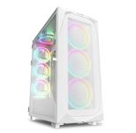 Sharkoon PC Gehäuse REV300 RGB White ATX weiß