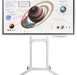 Samsung Flip Pro WM65B Flipchart 165 cm 65 Zoll inkl. Peerless TRVT-FLIP2 mobiler Rollwagen & Tray CY-TF65BBC