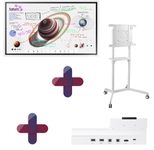 Samsung Flip Pro WM55B Flipchart 138,7 cm 55 Zoll + Peerless TRVT-FLIP2 mobiler Rollwagen + Samsung Flip Pro Tray CY-TF65BBC Anschlussbox