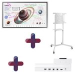 Samsung Flip Pro WM55B Flipchart 138,7 cm 55 Zoll + Peerless TRVT-FLIP2 mobiler Rollwagen + Samsung Flip Pro Tray CY-TF65BBC Anschlussbox