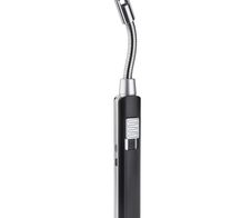 TFA® Lichtbogenfeuerzeug schwarz, silber