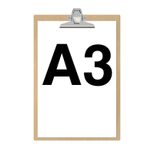 MAUL Klemmbrett MAULtilia 2394770 DIN A3 braun Holzhartfaser, 1 St.