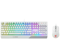 MSI Vigor GK30 combo Gaming Tastatur-und-Maus Set - Deutsch - weiß